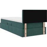  Krevet s prostorom za pohranu s LED-om Tamnozelena 90 x 190 cm | shoptok.hr