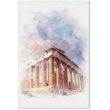  Slika - Painted Parthenon (1 Part) Vertical 20x30 Na talijanskom platnu | shoptok.hr