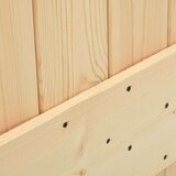 vidaXL Drsna vrata s kompletom vodil 90x210 cm trdna borovina | Shoptok.si