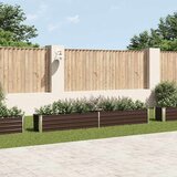  Povišena vrtna gredica od pocinčanog čelika 320x40x45 cm smeđa | shoptok.hr