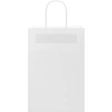 Papirnate vrećice 50 kom s ručkama bijele 21x11x31 cm | shoptok.hr