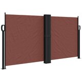 vidaXL Uvlačiva bočna tenda 120 x 1000 cm smeđa | shoptok.hr