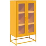 VidaXL Visoka ploča senf žuta 68x39x123 cm čelik VidaXL Visoka ploča senf žuta 68x39x123 cm čelik Slike