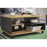 MID.YOU Klubska Miza Stango L, Antracit, Barva Hrasta | Shoptok.si