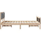  Okvir za krevet Svijetlo siva 120 x 200 cm tkanina | shoptok.hr