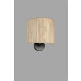 Opviq bambu 09 abajurlu oval aplik oakblack wall lamp | ePonuda.com