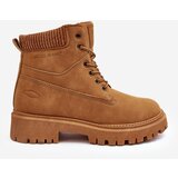 Cross Jeans Women's Quilted Trapper Boots Camel | ePonuda.com