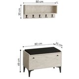 Hanah home cipelarnik sa čivilukom lena travertine | ePonuda.com