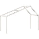 vidaXL visoki krevet s krovom bijeli 80 x 200 cm od masivne borovine | shoptok.hr