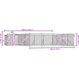 Vanjski kavez za pse s krovom srebrni 10x8x2,5m pocinčani čelik | shoptok.hr