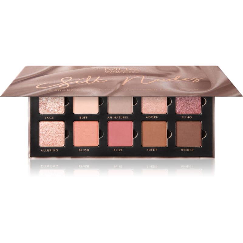 MUA Makeup Academy Eyeshadow Collection 10 Shade Palette paleta sjenila za oči nijansa Silk Nudes 11 g Cijene