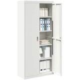Ormarić Omarica za shranjevanje 2 pcs Bela 90 x 40 x 200 cm Jeklo, (5000152800) | Shoptok.si