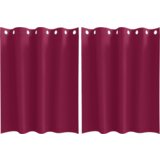 vidaXL Zavjese sa zavjesama 2 pcs Svijetlo siva 140 x 140 cm Poliester | shoptok.hr