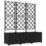  Vrtna saksija 3 pcs Crna 120 x 40 x 143 cm Plastika | shoptok.hr