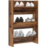 vidaXL Omare za čevlje na steni s polico Drugo Stari les 60 x 18 x 60 cm | Shoptok.si