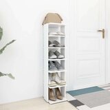 vidaXL Ormarić za cipele bijeli 25 x 27 x 102 cm od iverice | shoptok.hr