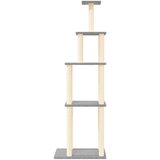 vidaXL Penjalica za mačke sa stupovima za grebanje svjetlosiva 183 cm | shoptok.hr