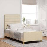  Krem postelja 90x190 cm iz blaga, (22049822) | Shoptok.si