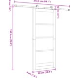 vidaXL klizna vrata s setom opreme 'ORKDAL'86x198.5 cm | shoptok.hr