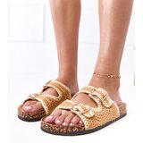  Brown crochet sandals on cork sole Lavreta | Shoptok.si