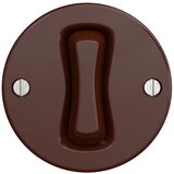  Kliklap - Retro jednopolni prekidač bez okvira br. 1, braon | Eponuda.com