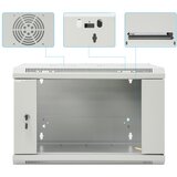 Intellinet rack orman 711722 19"/6U 570x450x370/staklena vrata/bravica | ePonuda.com