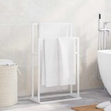 Samostojeći stalak za ručnike bijeli 48 x 24 x 78,5 cm željezni | shoptok.hr
