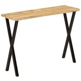  Konzolna mizica z naravnim robom 105x33x76 cm trden mangov les | Shoptok.si