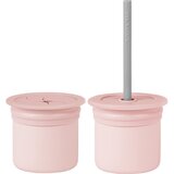 Minikoioi Sip+Snack Set jedilni set za otroke Pinky Pink / Powder Grey Cene