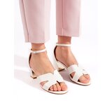 Shelvt Women's white heeled sandals | Shoptok.si