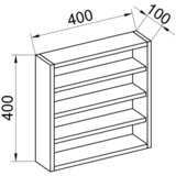MID.YOU Stenski Regal Osado S, Barva Bukve | Shoptok.si