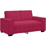  Dvosjed Kauč Vinsko Crvena 160x78x84 cm Baršun | shoptok.hr