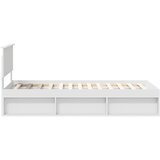  Krevetna konstrukcija Bijelo 90 x 190 cm Čvrsto borovo drvo | shoptok.hr