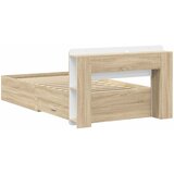  Okvir kreveta s pohranom s uzglavljem Hrast sonoma 100 x 200 cm | shoptok.hr