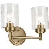  Kichler KL-WINSLOW-2W-NBR - Zidna lampa WINSLOW 2xE27/60W/230V, mesing | Eponuda.com