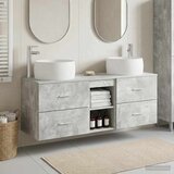  Set namještaja za kupaonicu 3 kom. Betonska siva 49,5 x 44,5 x 66 cm Cijene