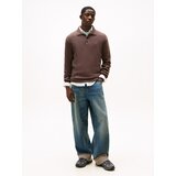 Tommy Jeans Pulover 'ESSENTIAL' rjava | Shoptok.si