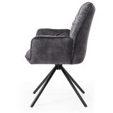 Livetastic Naslanjač Vintage, Črna, Vrtljiv | Shoptok.si
