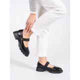 GOODIN Black women's shoes on a flat sole with a metallic application | shoptok.hr