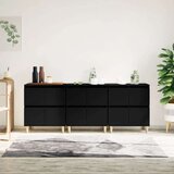  Komode 3 kom crne 60x35x70 cm od konstruiranog drva Cijene