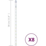  Meteorska svjetla 8 kom 30 cm topla bijela 192 LED žarulje - Topla bijela 30 cm 8 1 | shoptok.hr