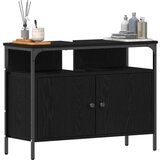  Ormar za Lavabo - Umivaonik Crna Hrast 80x30x60 cm Upravna drvena ploča | shoptok.hr