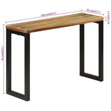  Konzolni stol 110 x 35 x 75 cm od masivnog obnovljenog drva | shoptok.hr