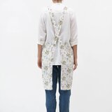 Linen Tales Lanen predpasnik White Botany – | Shoptok.si