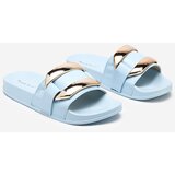 Resti Blue women's slippers with golden Serina ornament - Footwear | shoptok.hr