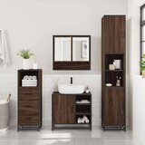 vidaXL 3-dijelni set kupaonskog namještaja boja smeđeg hrasta drveni | shoptok.hr