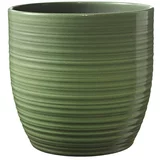 SK Okrugla tegla za biljke (Vanja dimenzija (ø x V): 24 x 23 cm, Lisno zelena, Keramika, Sjaj)