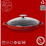Lava grill ponev z integriranimi ročaji in stekleno pokrovko | Shoptok.si