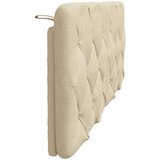 vidaXL Vzglavna stranica krem 140 cm blago | Shoptok.si