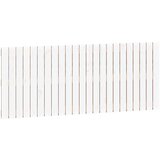 Maison Chic stensko posteljno vzglavje - vzglavna omarica - nočna omarica belo 147x3x60 cm trdna borovina, (21706386) | Shoptok.si